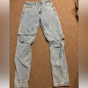 Distressed Light Blue Women's White Fox Jeans